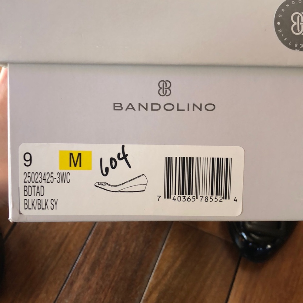 Bandolino black wedge flats - Picture 5 of 5